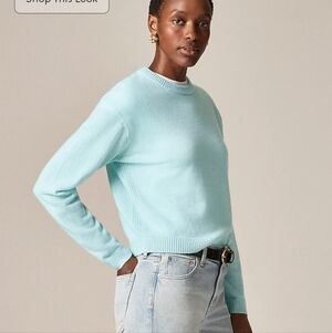J Crew Perfect cashmere crewneck sweater N259 Size XS NWT